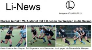 Li-News: WJA startet erfolgreich in die Saison
