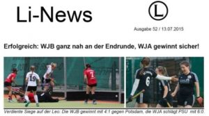 Li-News 52: WJB vor dem Sprung in die Endrunde